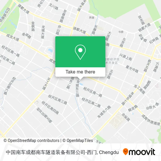 中国南车成都南车隧道装备有限公司-西门 map
