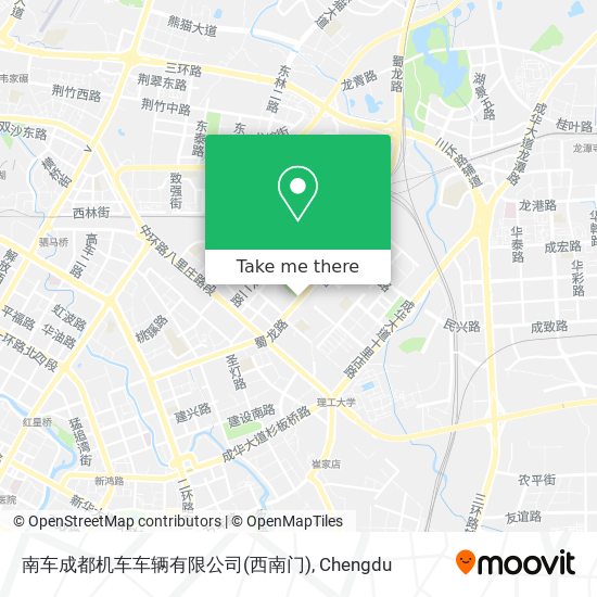 南车成都机车车辆有限公司(西南门) map