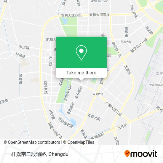 一杆旗南二段辅路 map