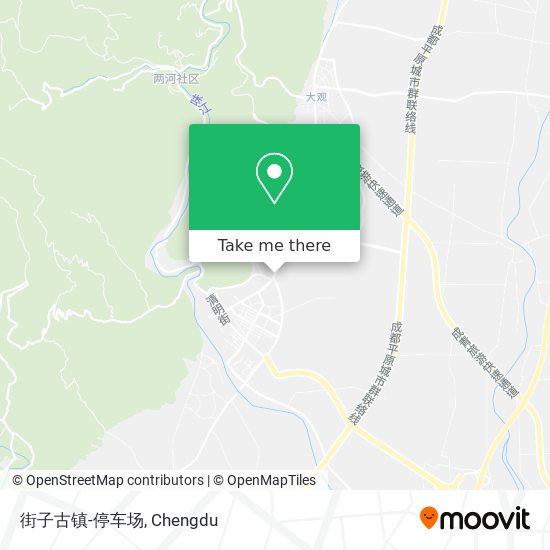 街子古镇-停车场 map