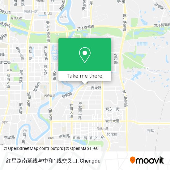 红星路南延线与中和1线交叉口 map