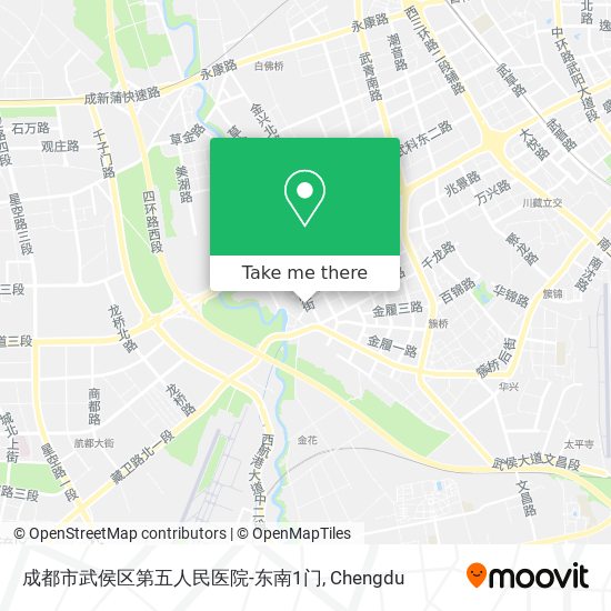 成都市武侯区第五人民医院-东南1门 map