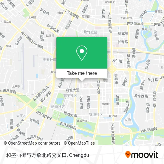 和盛西街与万象北路交叉口 map