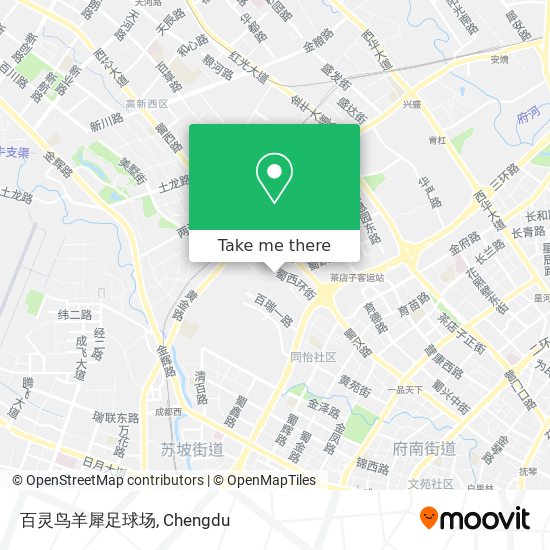 百灵鸟羊犀足球场 map