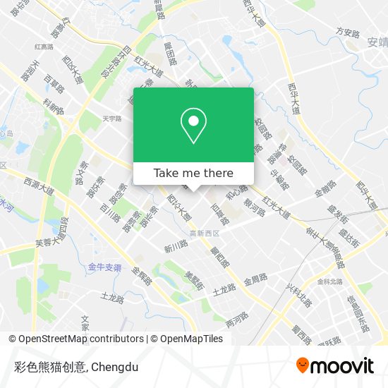 彩色熊猫创意 map