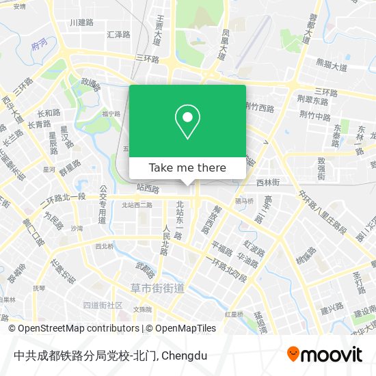 中共成都铁路分局党校-北门 map