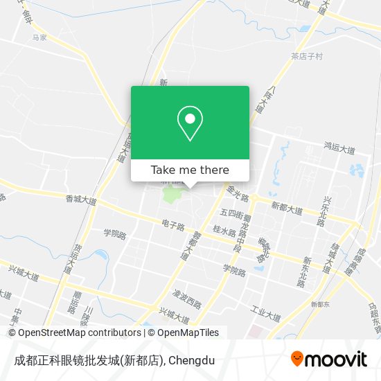 成都正科眼镜批发城(新都店) map