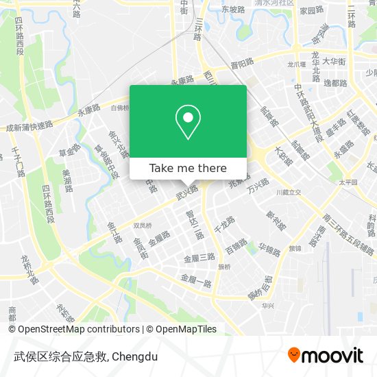 武侯区综合应急救 map
