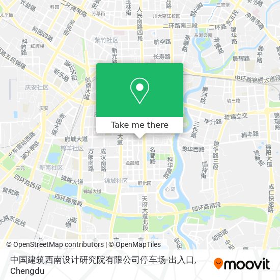 中国建筑西南设计研究院有限公司停车场-出入口 map