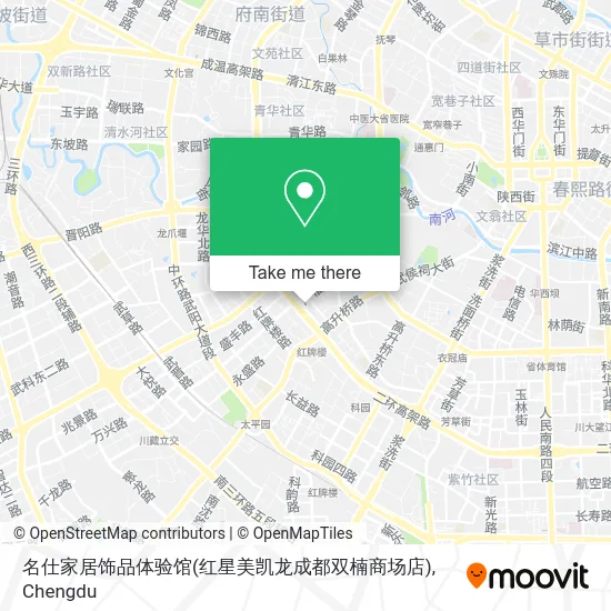 名仕家居饰品体验馆(红星美凯龙成都双楠商场店) map