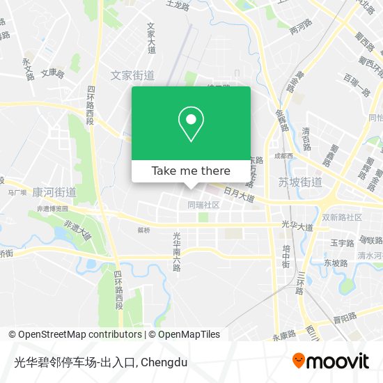 光华碧邻停车场-出入口 map