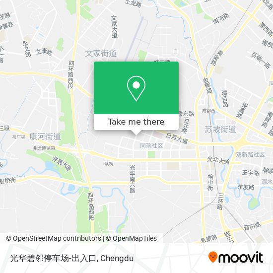 光华碧邻停车场-出入口 map