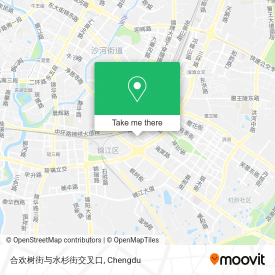 合欢树街与水杉街交叉口 map