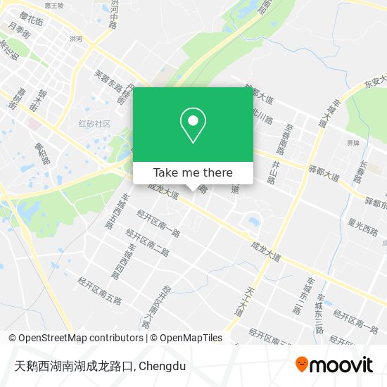 天鹅西湖南湖成龙路口 map