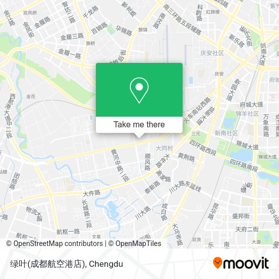 绿叶(成都航空港店) map