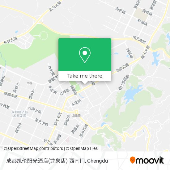 成都凯伦阳光酒店(龙泉店)-西南门 map