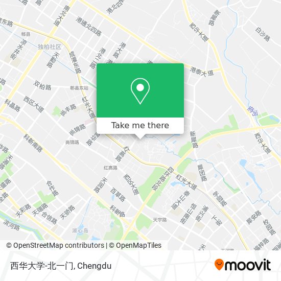 西华大学-北一门 map