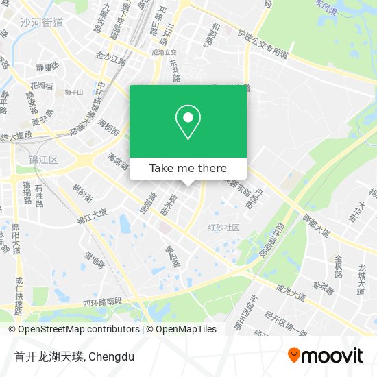 首开龙湖天璞 map