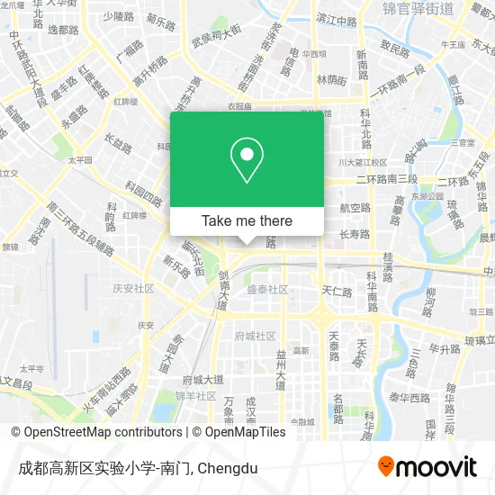 成都高新区实验小学-南门 map