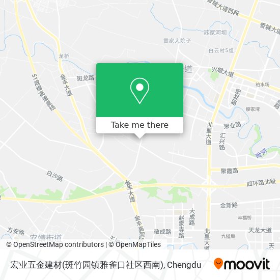 宏业五金建材(斑竹园镇雅雀口社区西南) map