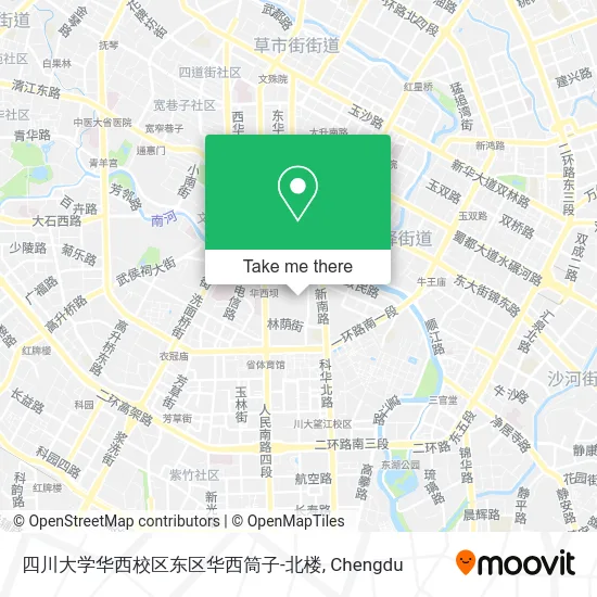 四川大学华西校区东区华西筒子-北楼 map