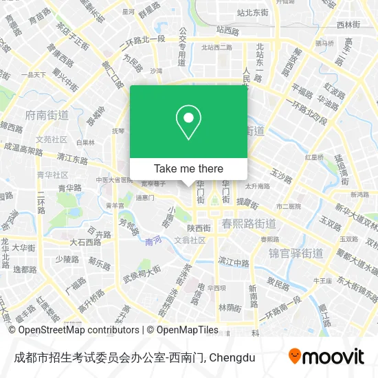 成都市招生考试委员会办公室-西南门 map
