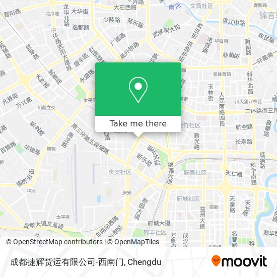 成都捷辉货运有限公司-西南门 map