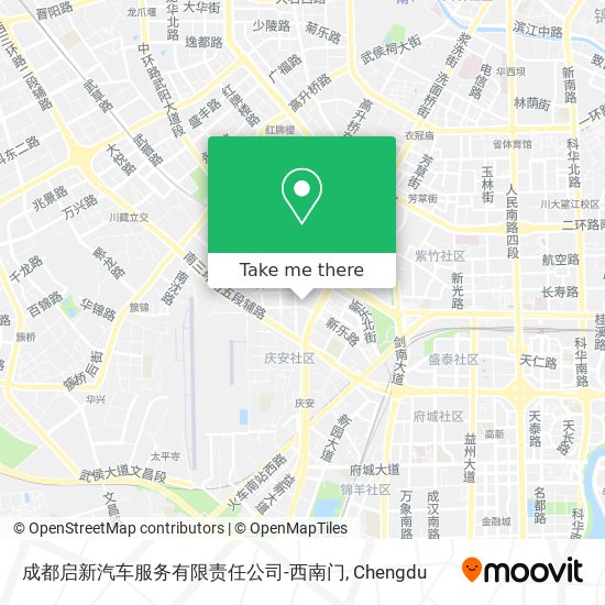 成都启新汽车服务有限责任公司-西南门 map