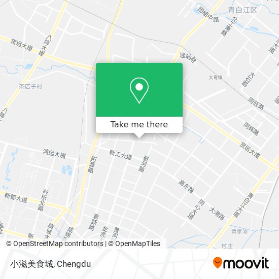 小滋美食城 map
