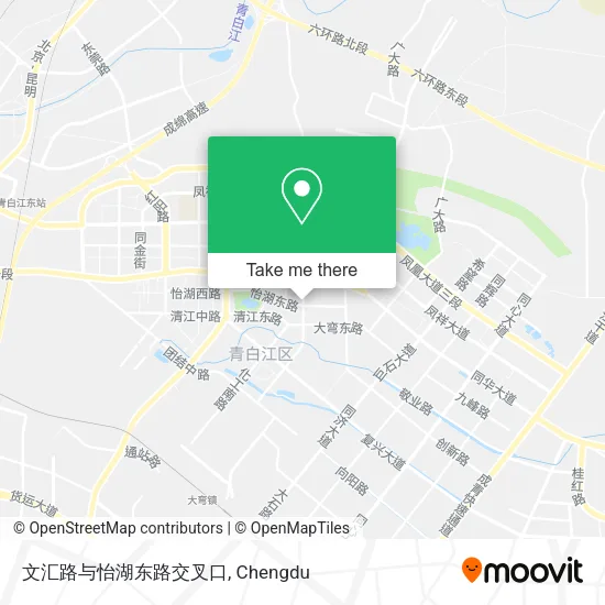 文汇路与怡湖东路交叉口 map