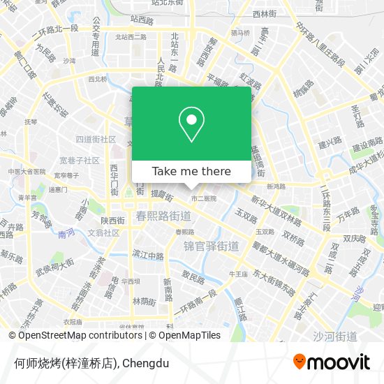 何师烧烤(梓潼桥店) map
