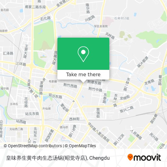 皇味养生黄牛肉生态汤锅(昭觉寺店) map