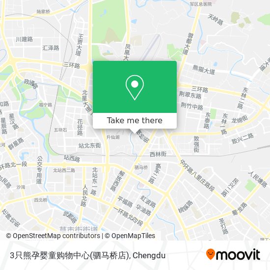 3只熊孕婴童购物中心(驷马桥店) map