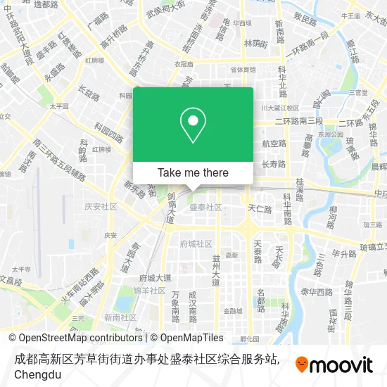 成都高新区芳草街街道办事处盛泰社区综合服务站 map