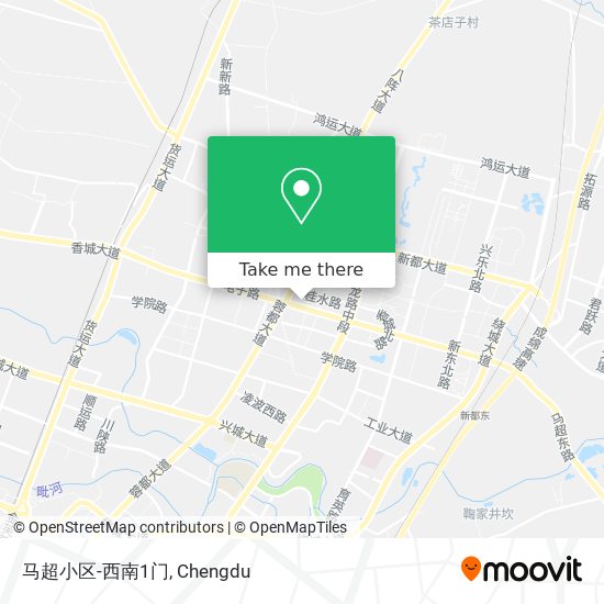 马超小区-西南1门 map