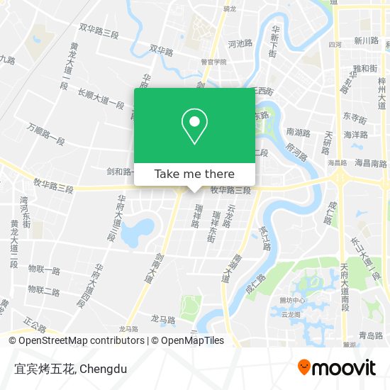 宜宾烤五花 map