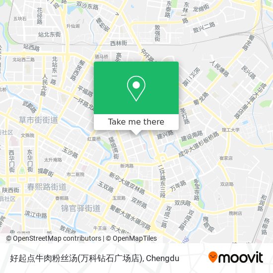 好起点牛肉粉丝汤(万科钻石广场店) map