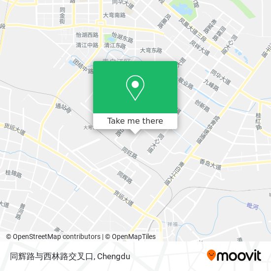 同辉路与西林路交叉口 map