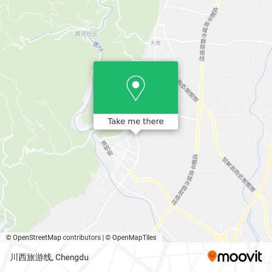 川西旅游线 map