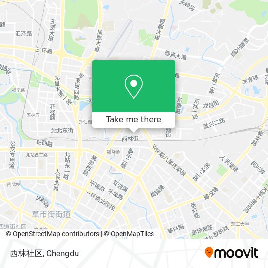 西林社区 map