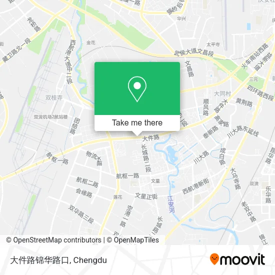 大件路锦华路口 map