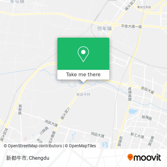 新都牛市 map