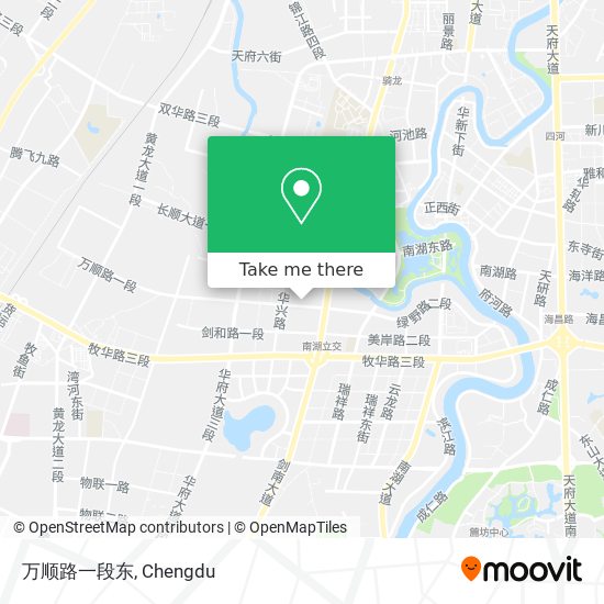 万顺路一段东 map