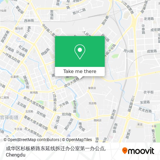 成华区杉板桥路东延线拆迁办公室第一办公点 map