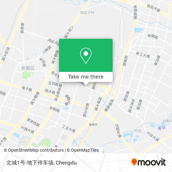 北城1号-地下停车场 map