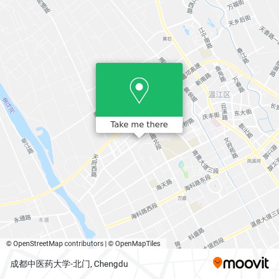 成都中医药大学-北门 map