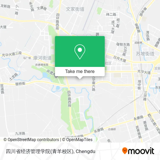 四川省经济管理学院(青羊校区) map