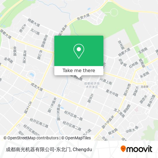 成都南光机器有限公司-东北门 map