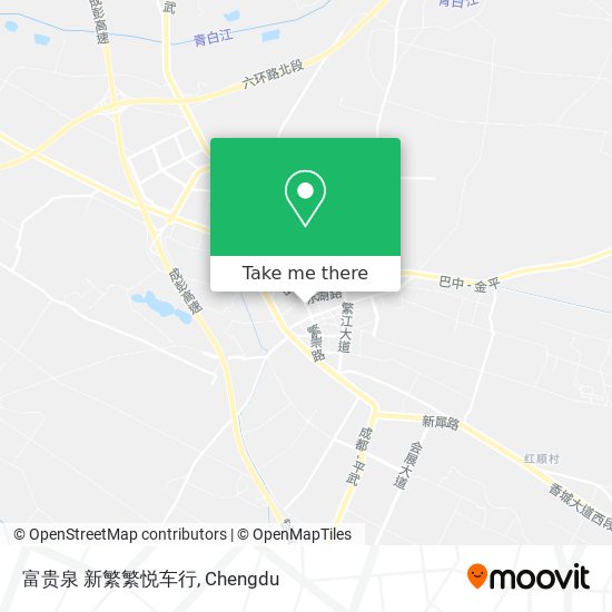 富贵泉  新繁繁悦车行 map