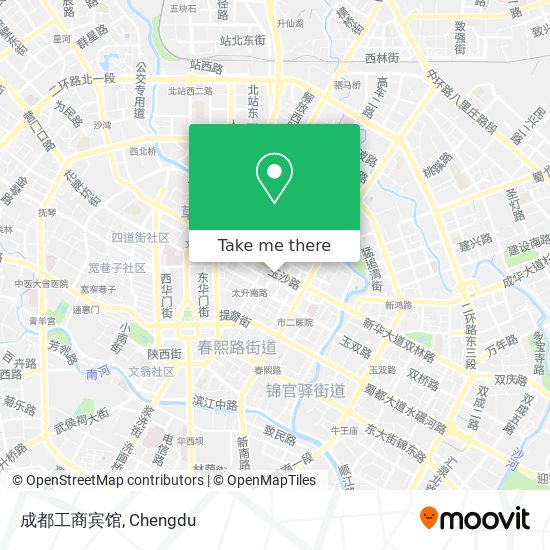 成都工商宾馆 map